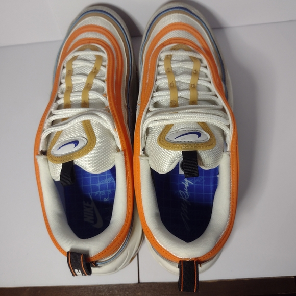 Nike Air Max 97 SE Frank Rudy/Summit Safety Orange White, Size 9 - Picture 5 of 12